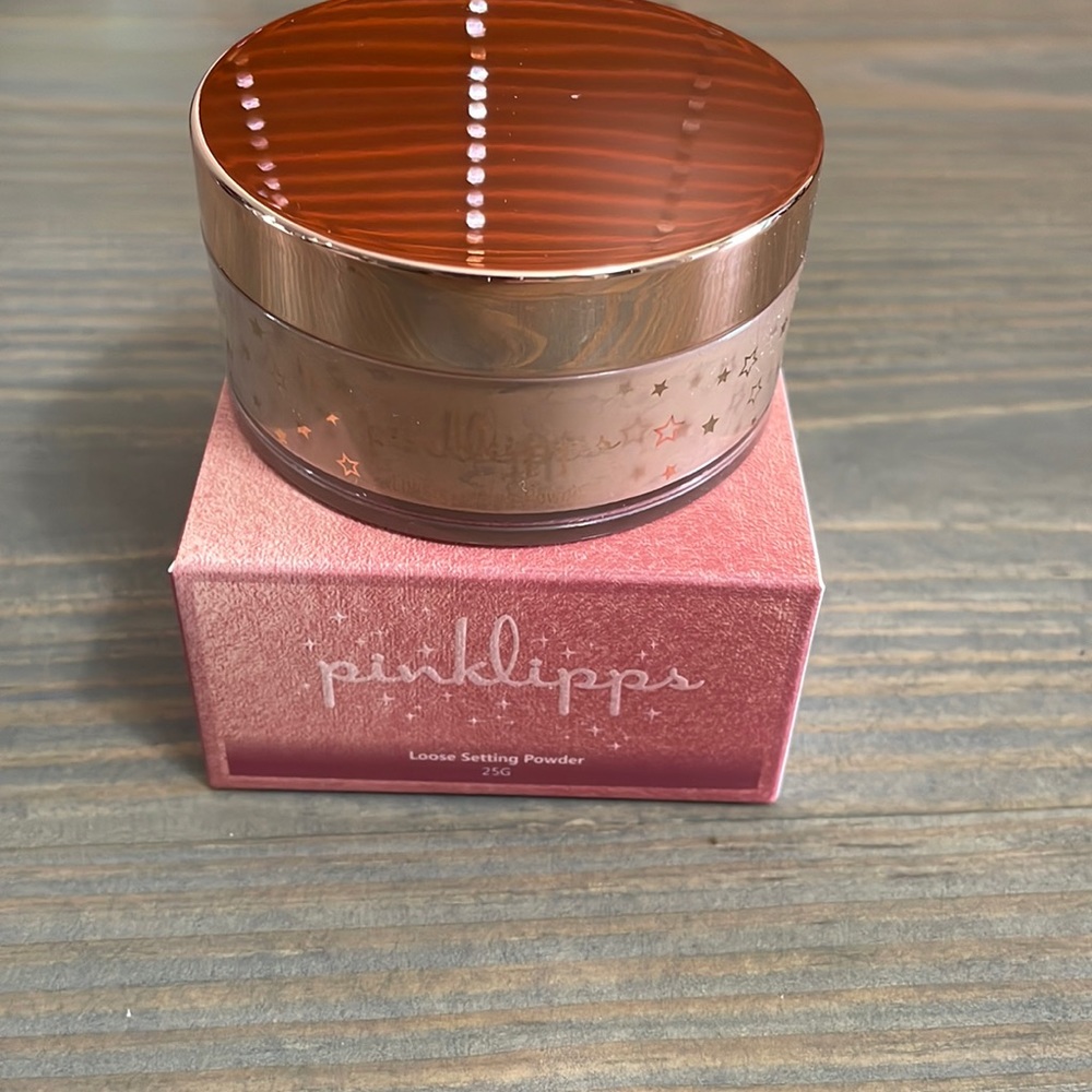 NEW! Pinklipps Loose Setting Powder - Deep Honey